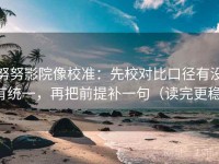 努努影院像校准：先校对比口径有没有统一，再把前提补一句（读完更稳）