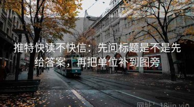 推特快读不快信：先问标题是不是先给答案，再把单位补到图旁