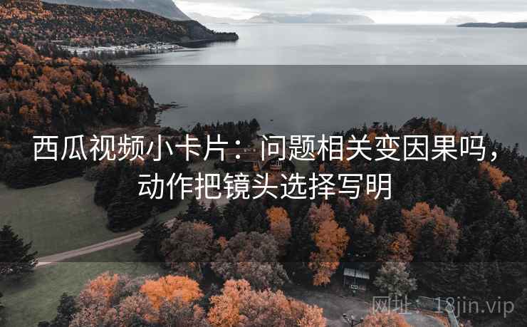西瓜视频小卡片:问题相关变因果吗,动作把镜头选择写明 西瓜视频小卡片:问题相关变因果吗,动作把镜头选择写明